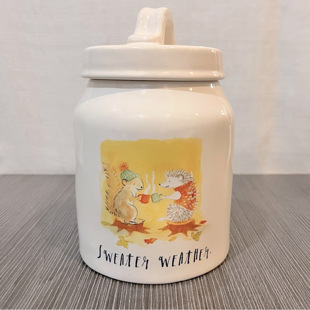 Rae Dunn “Sweater Weather” Canister
